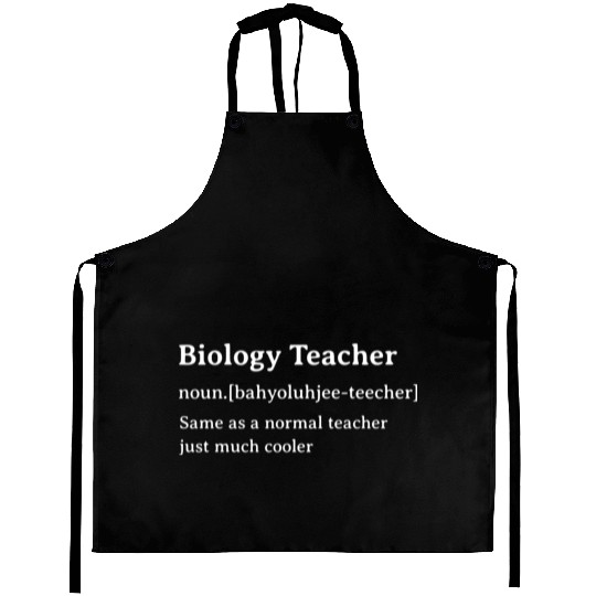 Biology Teacher Funny Dictionary Definition Aprons