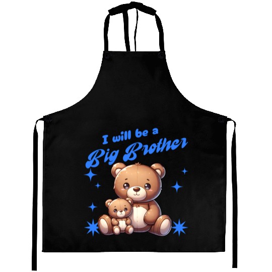 I'm Going To Be A Big Brother Cute Teddy Bears, Aprons
