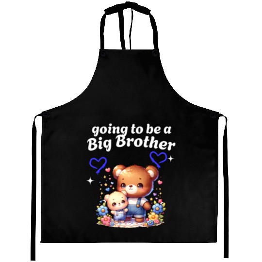 I'm Going To Be A Big Brother Cute Teddy Bears, Aprons