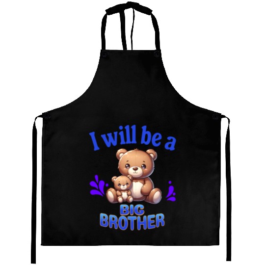 I'm Going To Be A Big Brother Cute Teddy Bears, Aprons