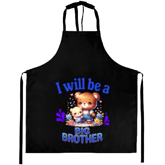 I'm Going To Be A Big Brother Cute Teddy Bears, Aprons