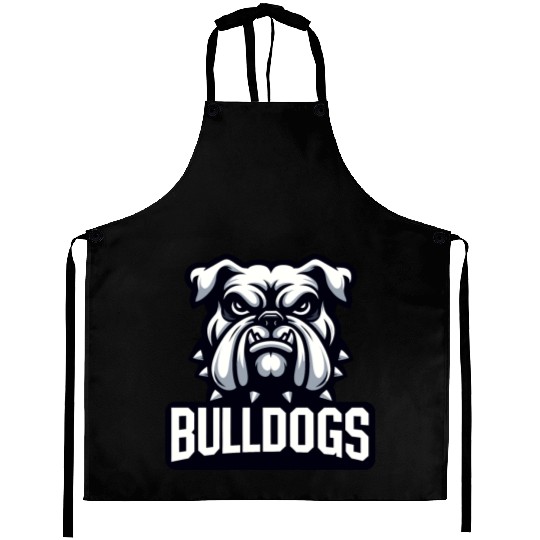 Bulldogs Mascot Back To School Team Spirit Aprons
