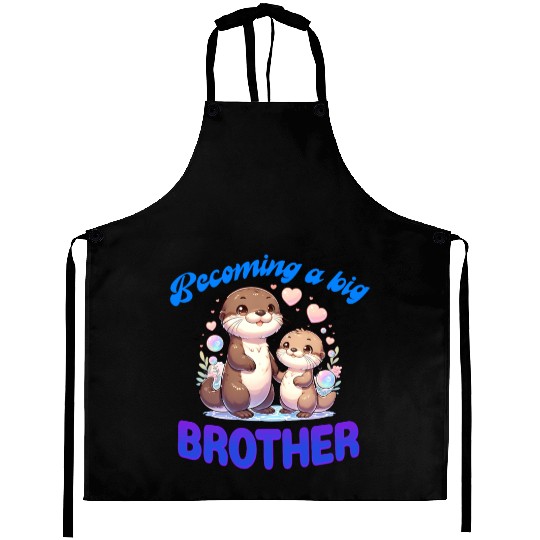 Soon I'll Be A Big Brother Sweet Otter Brother Aprons