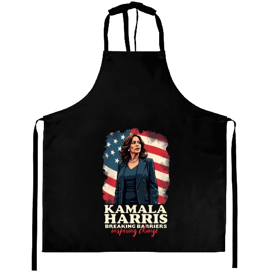 Kamala Harris Breaking Barriers Inspiring Change Aprons