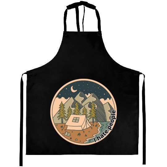 I hate people CampingVibes Aprons