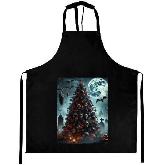 Halloween tree Aprons