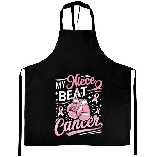 My Niece Beat Cancer Breast Cancer Awareness Aprons