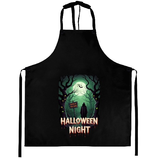 Pumpkin King & Halloween Night Merch Aprons