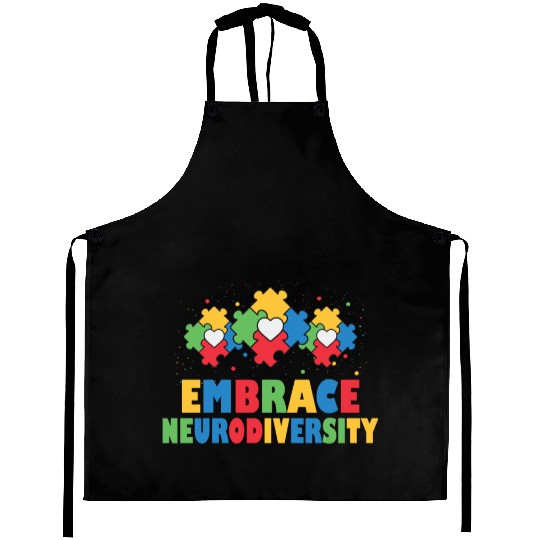 embrace neurodiversity - Embrace ADHD Autism ASD Aprons