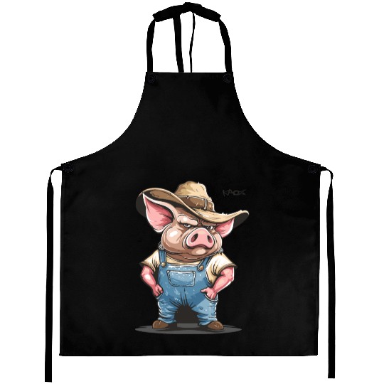 Hillbilly Pig Farmer – Redneck Village Life Aprons