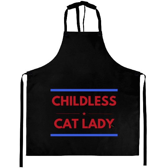 Childless cat lady Aprons