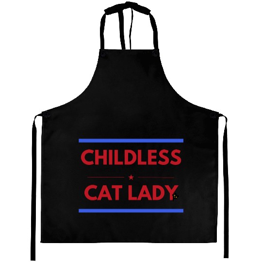 Childless cat lady Aprons
