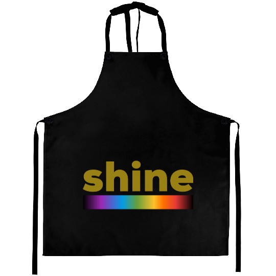 Shine. Light spectrum line. Aprons