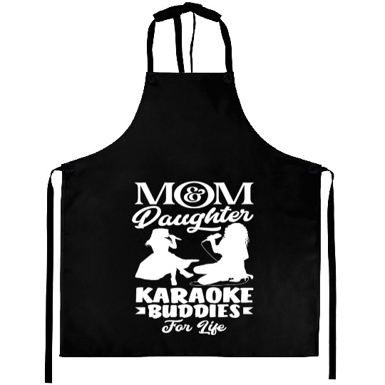 Mom And Daughter Karaoke Friends Forever Aprons