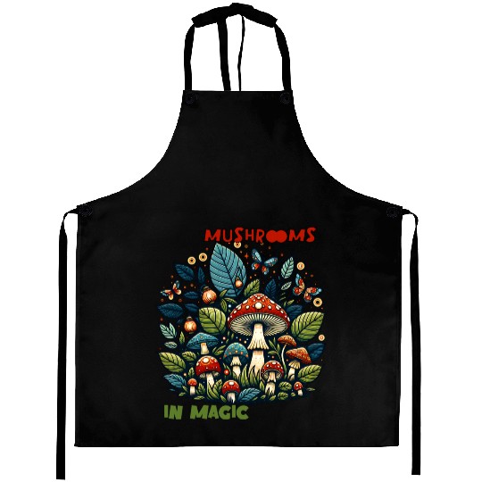 Mushroom in Magic Design Aprons