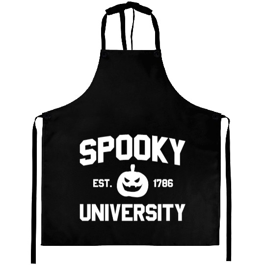 Spooky University Established 1786 Pumpkin Uspooky Aprons