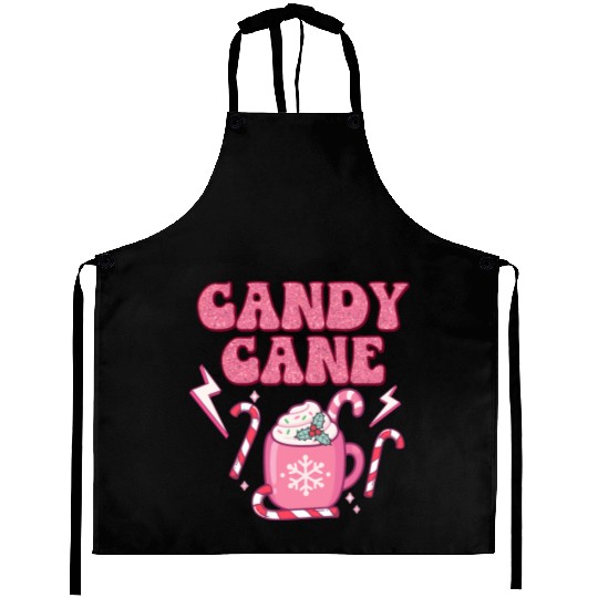 Christmas Candy Cane Santa Xmas kids Women Men Aprons