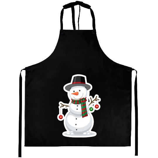 the white snowmen Aprons