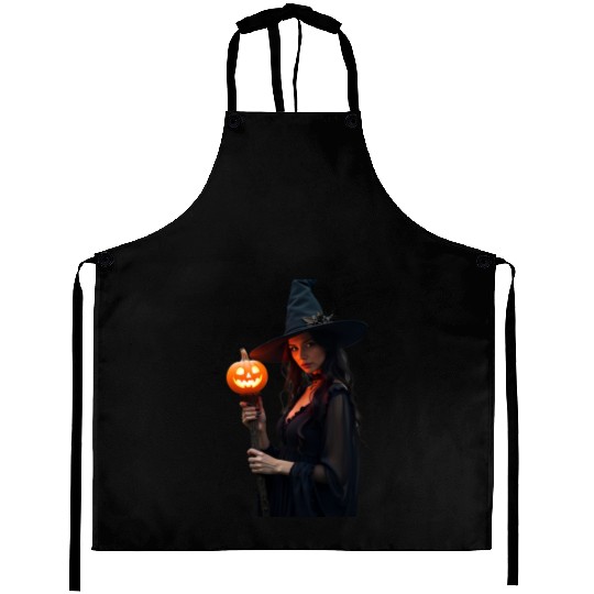 Pumpkin Spell Lantern Aprons