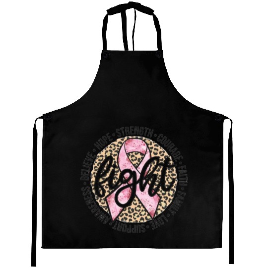Leopard Print Breast Cancer Aprons