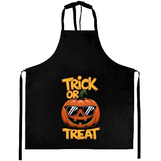Trick or Treat Halloween Pumpkin Aprons