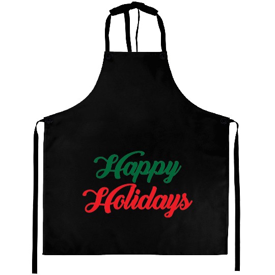 Happy Holidays Aprons