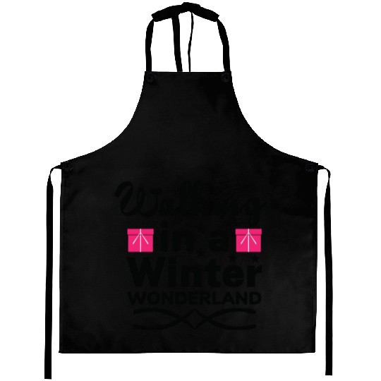 Walking in a winter wonderland Aprons
