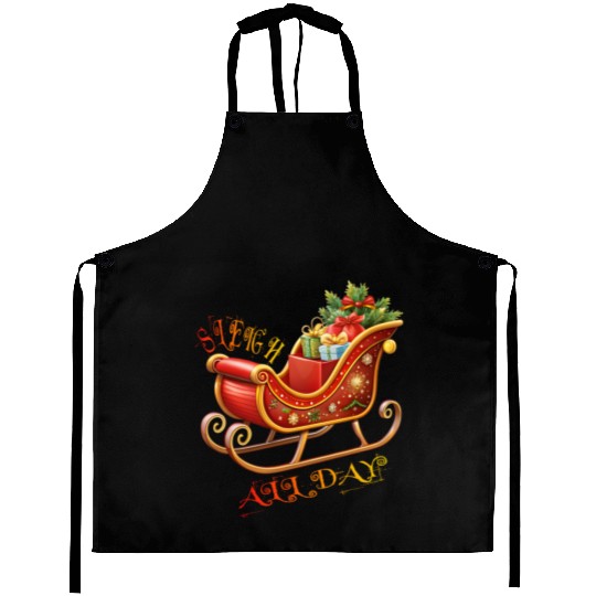 Sleigh All Day/Christmas Aprons