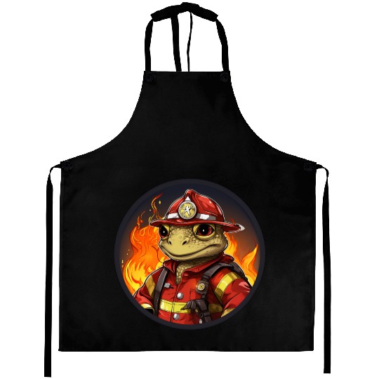 Frog Firefighter Aprons