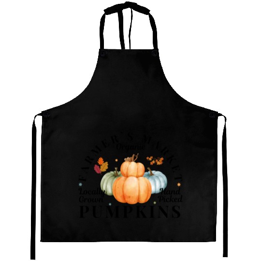Farmers Market Organic Locally Grown Pumpkins Aprons