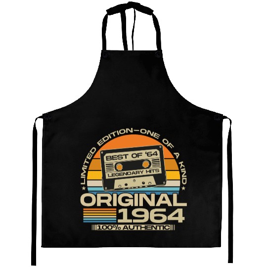 Vintage 1964 Retro 60th Birthday Gift Aprons