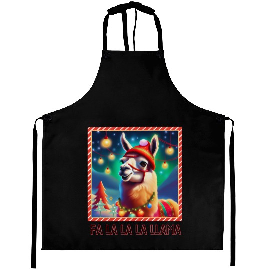 Fa La La La LLama Aprons