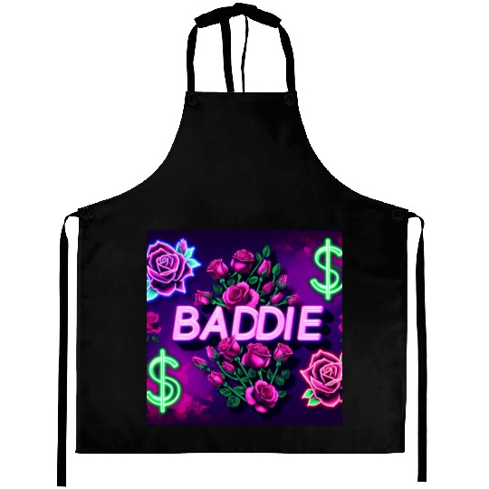 BADDIE in Neon Pink Aprons