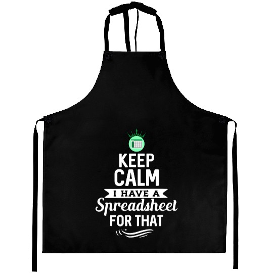 Funny Excel Spreadsheets Lover 2 Aprons