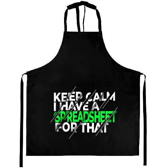Funny Excel Spreadsheets Lover 3 Aprons