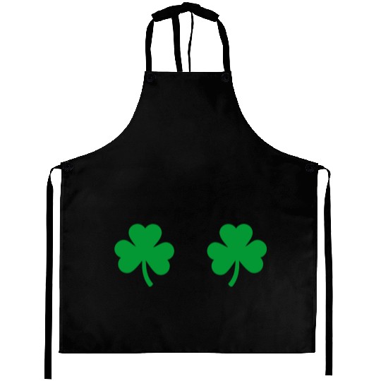 Shamrock Boobs Irish Boobies St Patricks Day Aprons