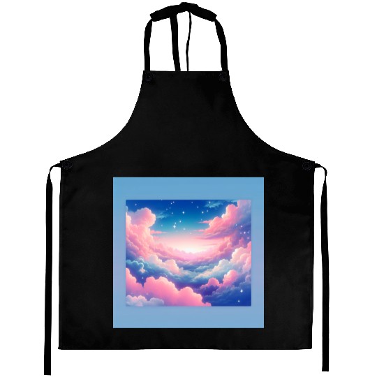 pastel cloud Aprons