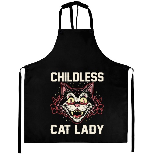 Childless Cat Lady Aprons