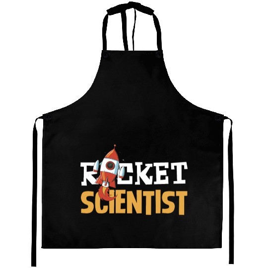 Rocket Scientist Cute Cartoon Rocket Fun Aprons