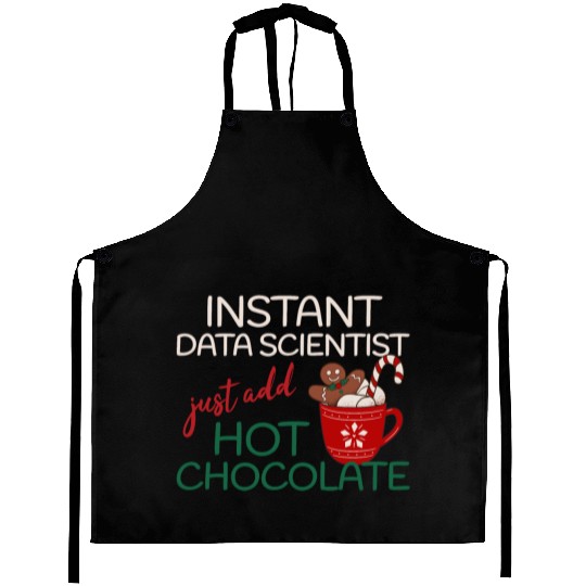 Data Scientist xmas just add hot Chocolate Aprons