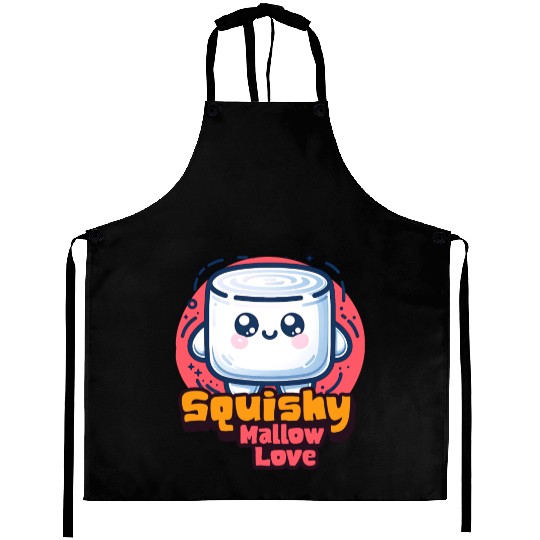 Marshmallow Man - Squishy Mallow Love Aprons