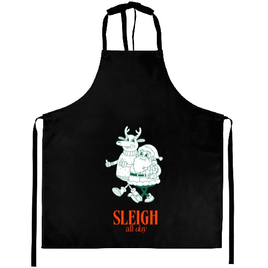 Sleigh all Day Aprons
