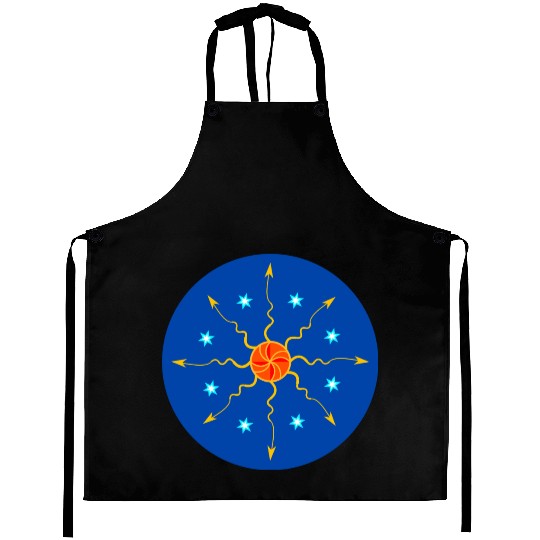 Sun, Stars and Space Circle Aprons