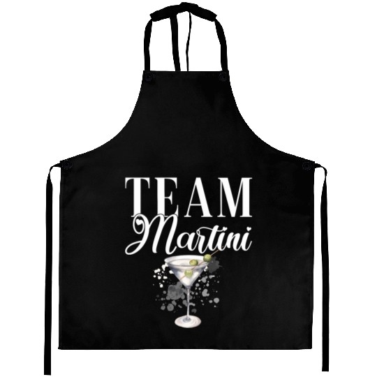 Team Martini Cocktail Bartender Aprons