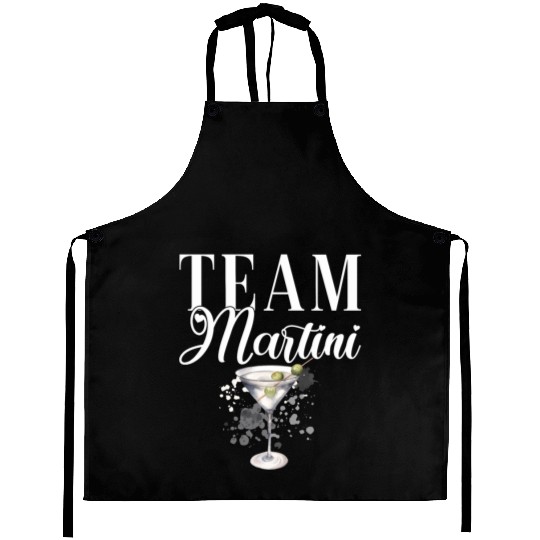 Team Martini Cocktail Bartender Aprons