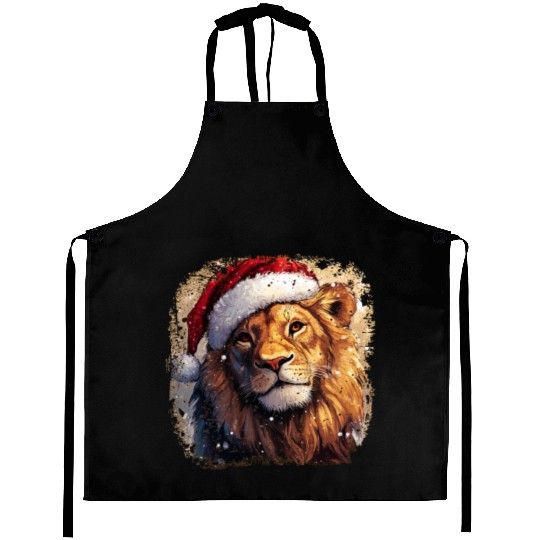 Lion Christmas / Santa Claus Lion Aprons