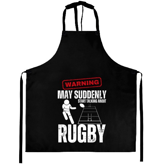 Rugby Player Warning May Suddenly Start Talking Aprons