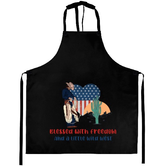 Blessed with Freedom and a little Wild West Aprons