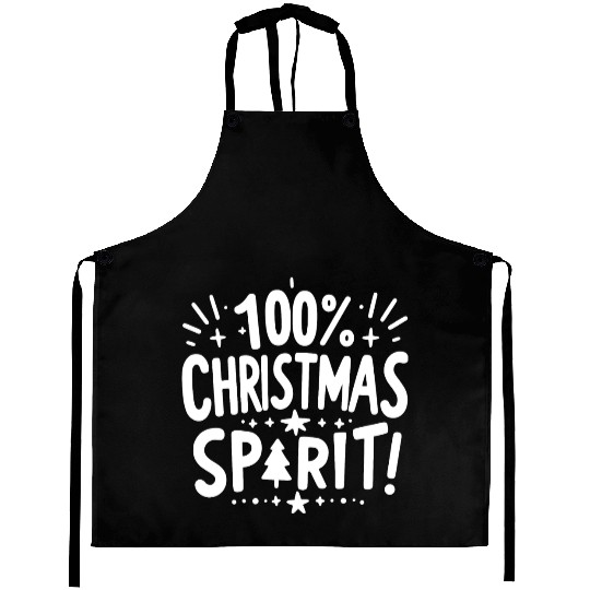 100% Christmas Spirit Aprons