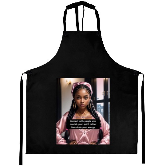 Connect with Positive People Aprons